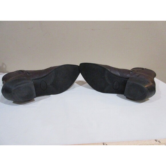 Abilene Western Dress Boots Women Sz 9 Brown Side Zip Leather - Picture 7 of 12